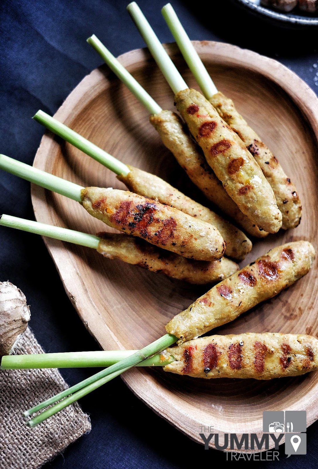 The Yummy Traveler Recipe Balinese Sate Lilit ( Minced Tuna Satay )