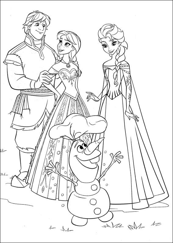 pages for coloring free frozen - photo #16