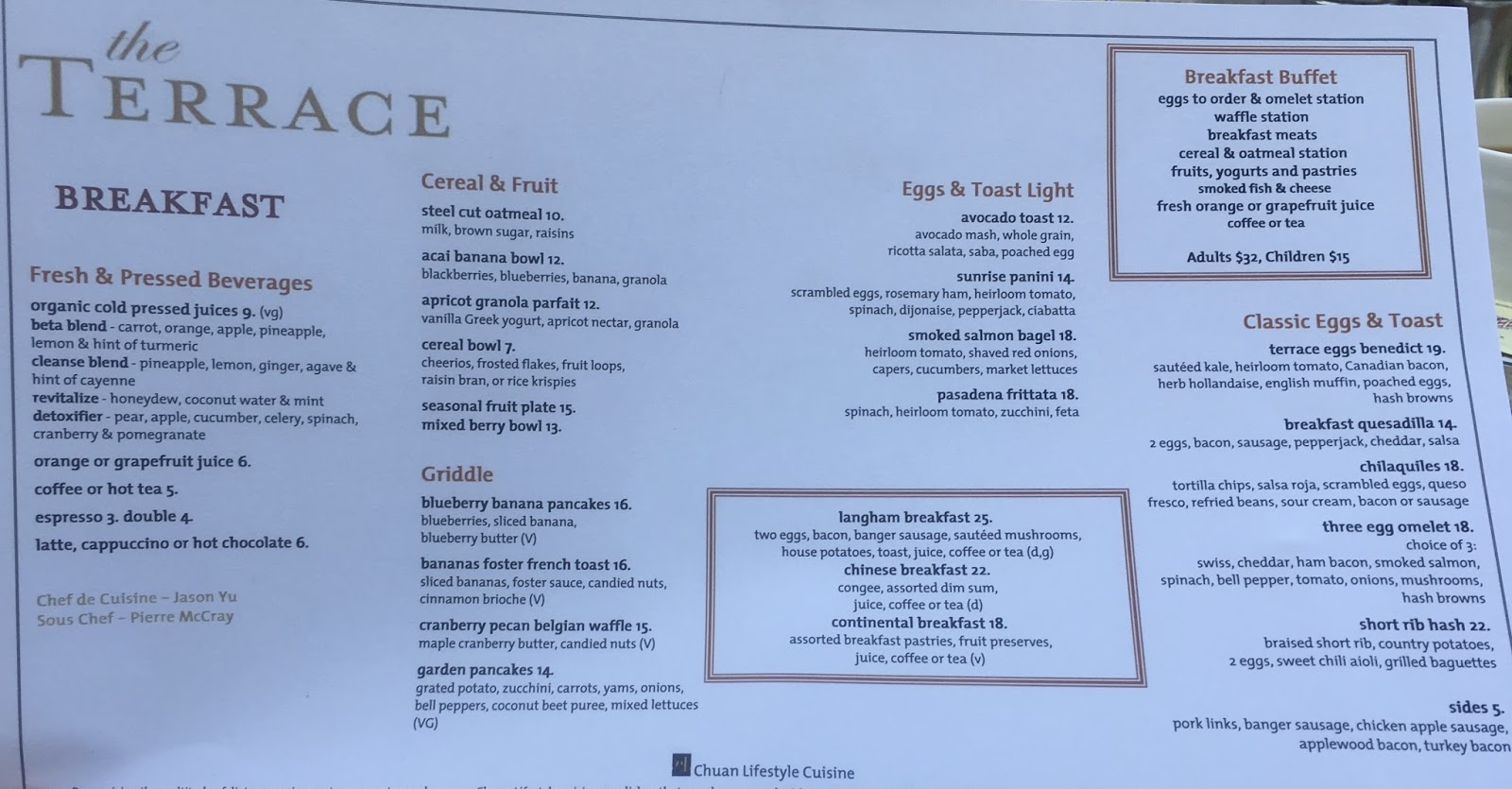 TASTE OF HAWAII THE LANGHAM HUNTINGTON HOTEL AND SPA PASADENA