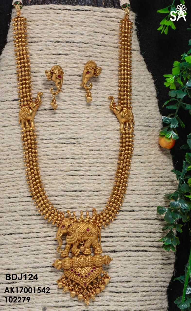Beautiful ethnic one gram gold jewelry