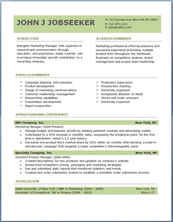 write your own resume