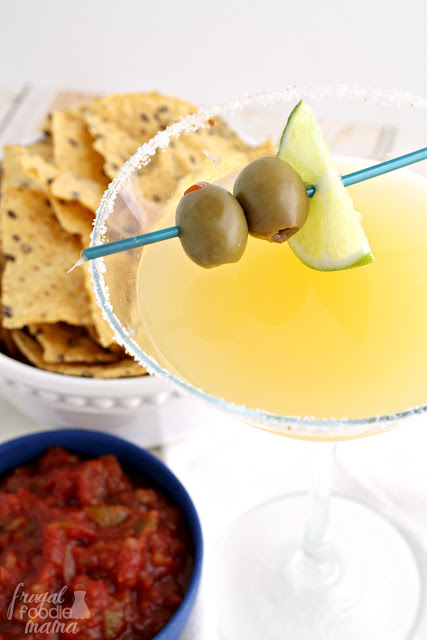 The Mexican Martini is a kicked up version of your traditional margarita with a little extra booze & the perfect balance of sweet & salty.