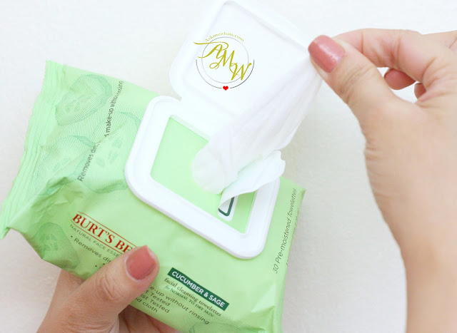 a photo of Burt's Bees Cucumber & Sage Facial Cleansing Towelettes