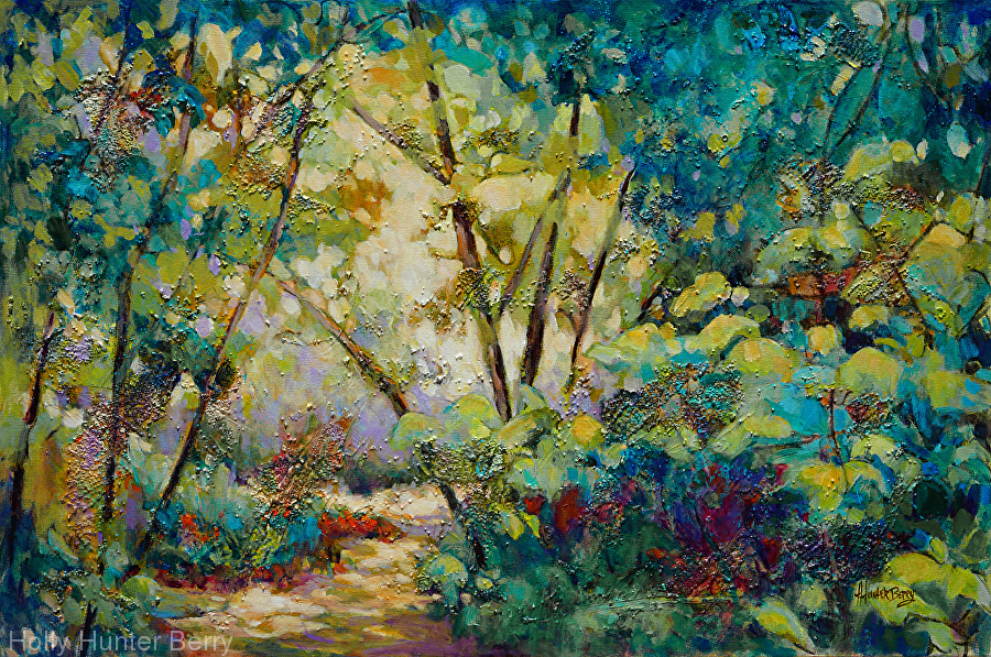 Daily Painters Abstract Gallery Contemporary Colorful Landscape, Tree