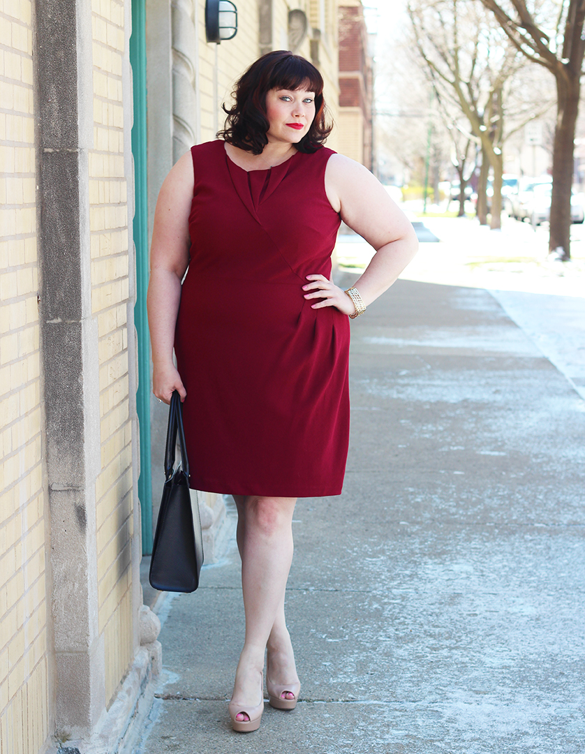 #GIRLBOSS Style: Red Origami Sheath From Adrianna Papell
