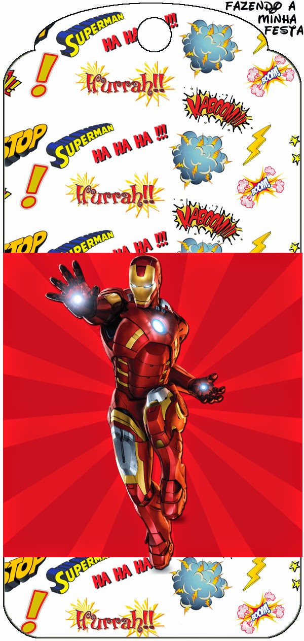 Iron Man Free Printable Bookmarks.