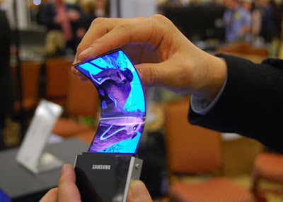 samsung fold screen amoled, bendable, cell phone screen