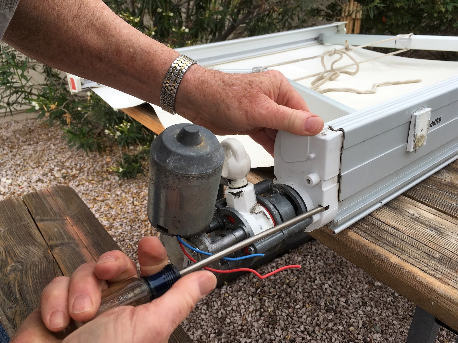 Blue Roads Journal Repairing Your Oasis Elite Door Awning