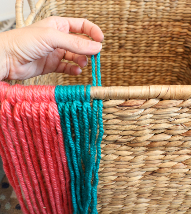 A Kailo Chic Life DIY It A Woven Wicker Storage Basket