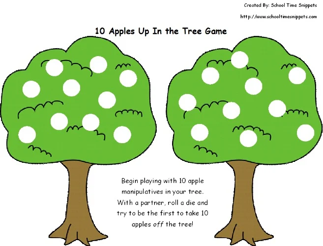 Ten Apples Up on Top -- Math Game