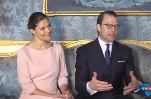 Crown Princess Victoria of Sweden and Princess Daniel of Sweden at the Royal palace in Stockholm