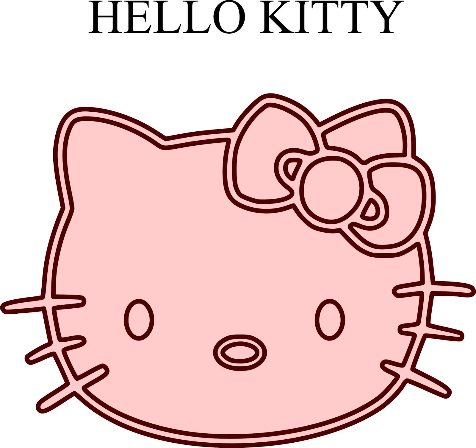 Hello Kitty Logo SVG File