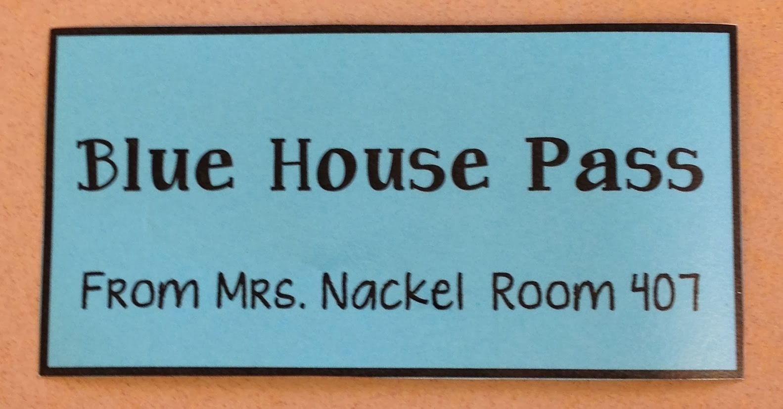 Middle School Math Rules! How our middle school handles passes