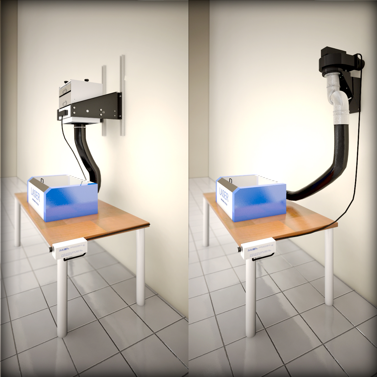 Sentry Air Systems Extractores de humos para grabado láser y sistemas