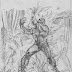 Frank Brunner original art - Supernatural Thrillers #11 cover sketch