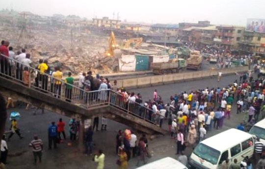 The Popular Owonifari Market In Oshodi was demolished today
