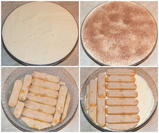 Tiramisu cu portocale preparare reteta de casa cu oua piscoturi mascarpone zahar cacao cafea fructe retete desert prajitura tort rece,