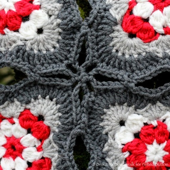 Cottage Garden Blanket crochet pattern by Susan Carlson of Felted Button (Colorful Crochet Patterns) Photo by Sandra Veneman of Beautiful Boardwalk.