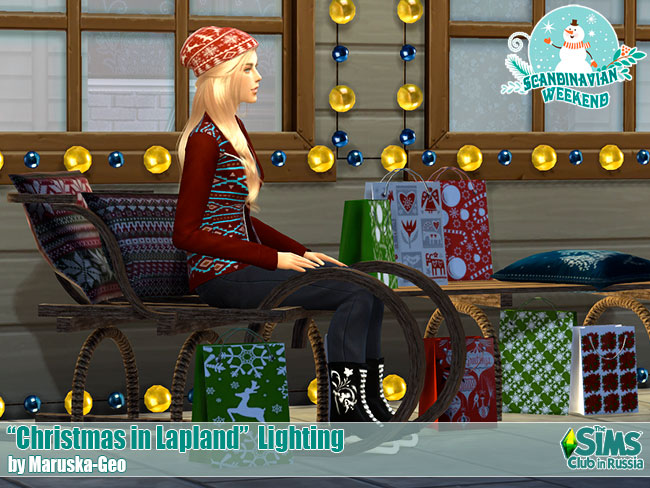 Sims 4 CC's - The Best: Christmas in Lapland Lighting by Maruska-Geo