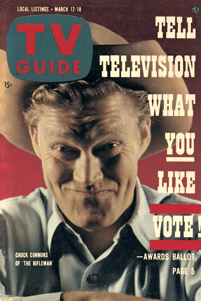 TV Guide Vintage Feb 7-13 1959 The Rifleman Johnny Crawford Fair