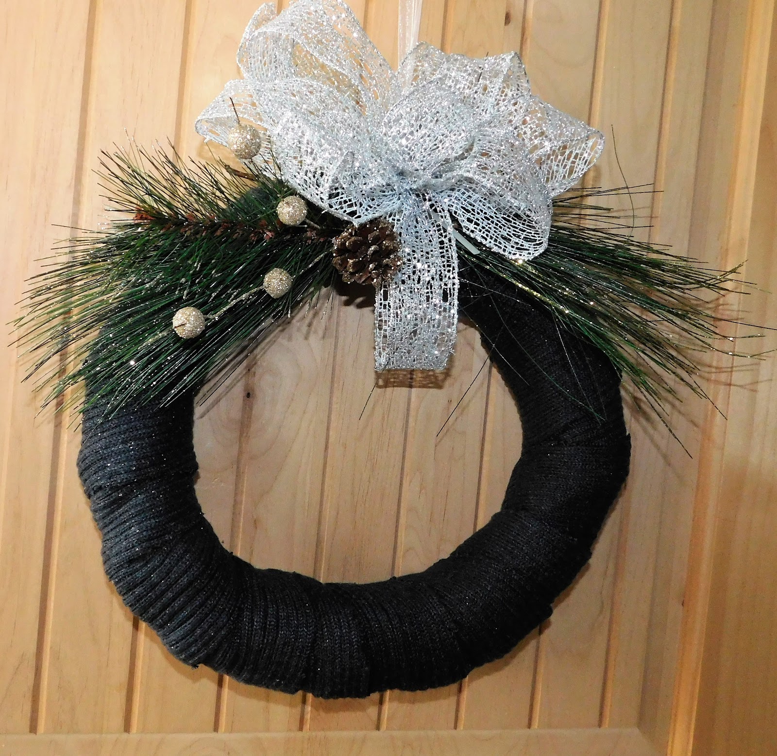 Coastal Bohemian Leftover Cushion Foam Sweater Wreath