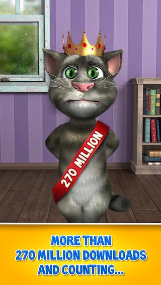 تطبيق القط توم المقلد للأصوات الإصدار الثاني للأندرويد والايفون والايباد والايبود مجاني Talking Tom Cat 2 Free APK-iOS-IPA-4.0.2