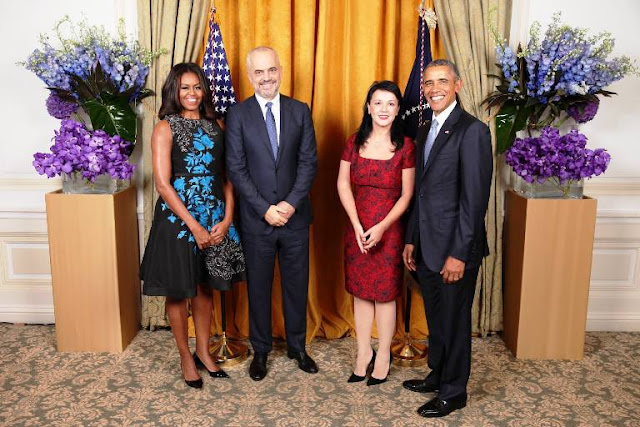 Çifti Rama foto me çifti Obama