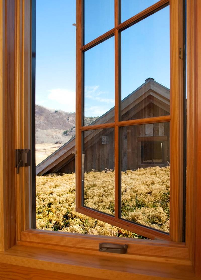 wooden house windows