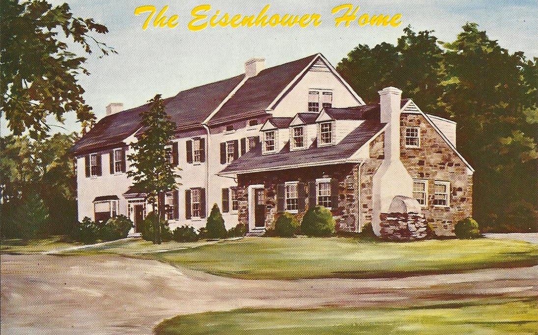 Vintage Travel Postcards Eisenhower Farm Gettysburg, Pennsylvania
