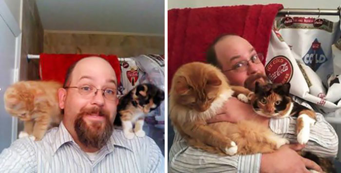 50 Heart-Warming Photos of Animals Growing Up Together - Then And Now 50 Heart-Warming Photos of Animals Growing Up Together - Then And Now