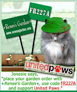 Jonesie Says Buy Renee's Seeds and use coupon code FR227A to support United Paws