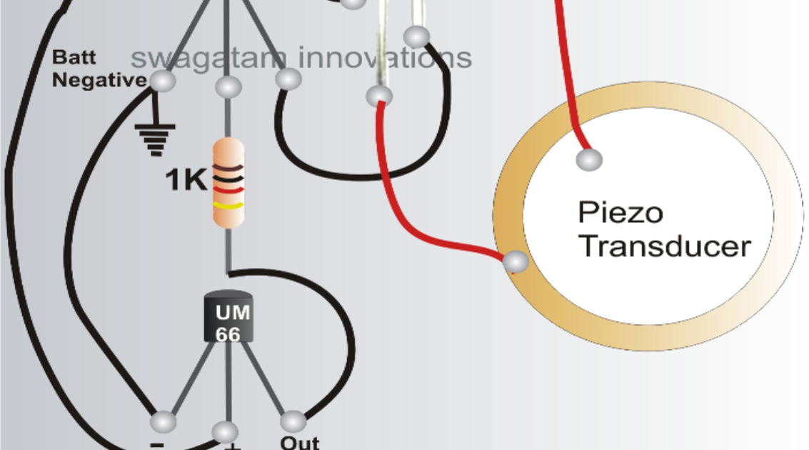 Light circuit diagram: How to Make a Bicycle Horn with Ringtone