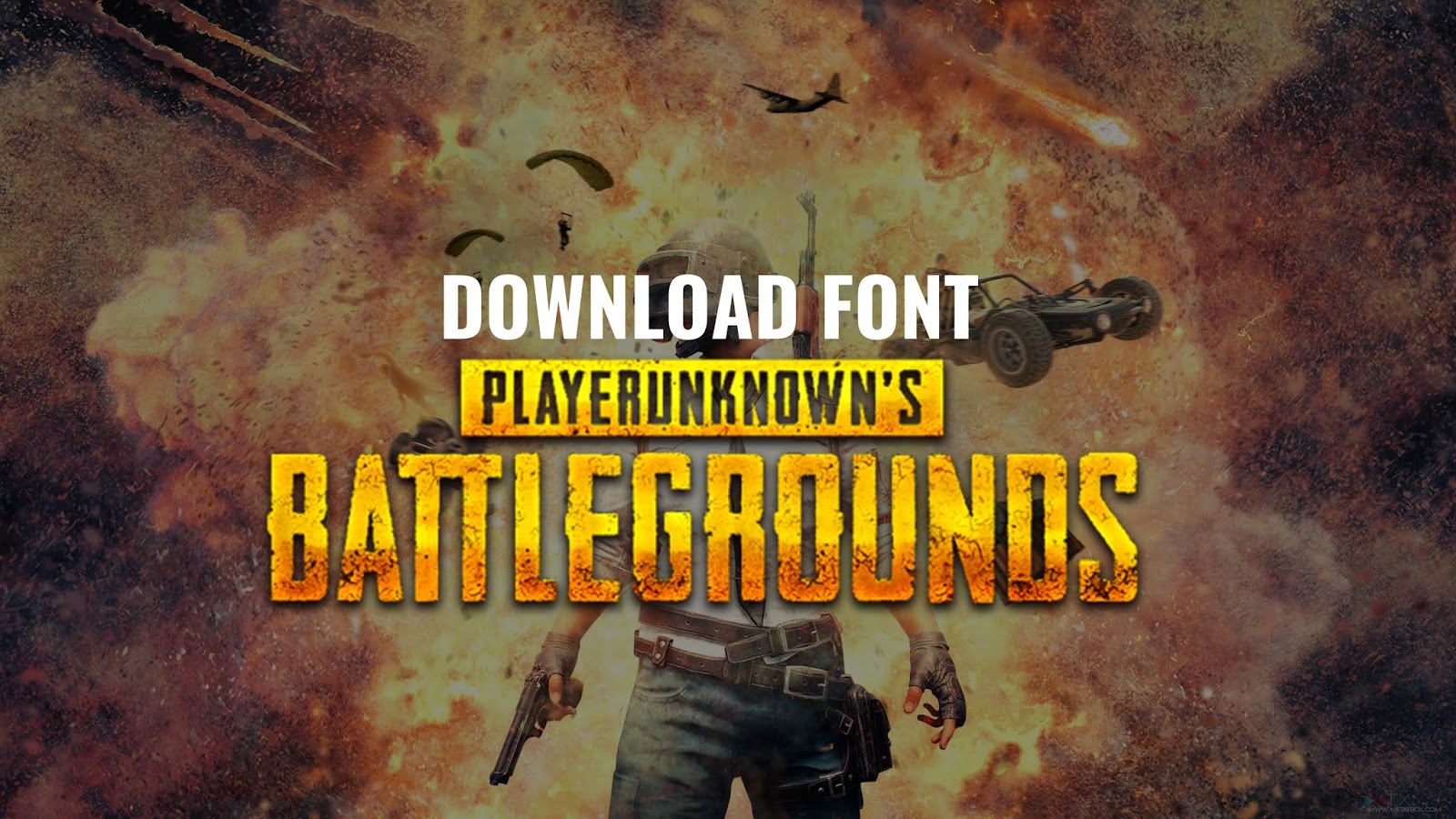Download Font Tulisan PUBG TTF & Cara Memasangnya di Aplikasi Edit Foto