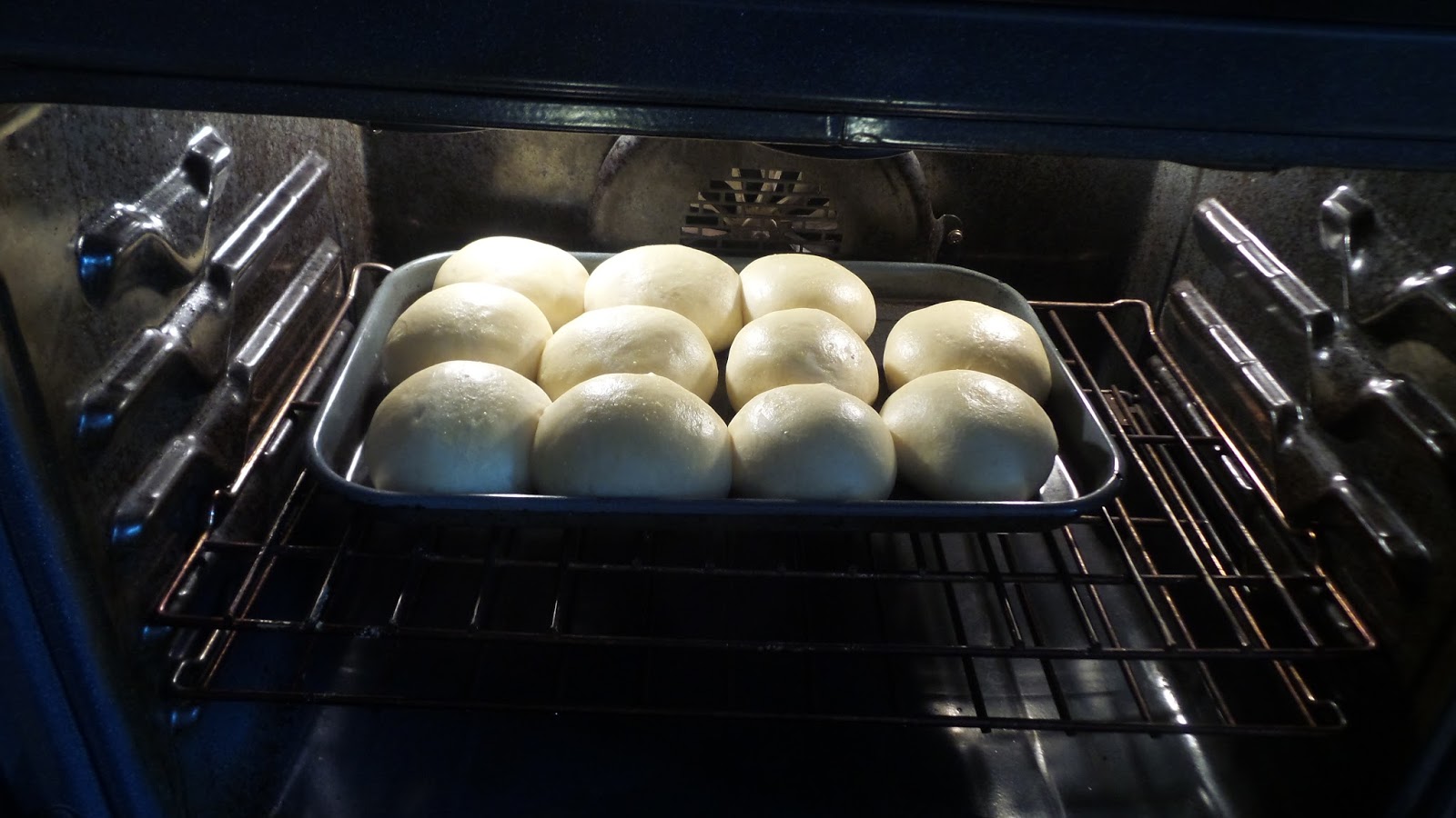 Homemade GarlicOnion Hamburger Buns & Sourdough Bread