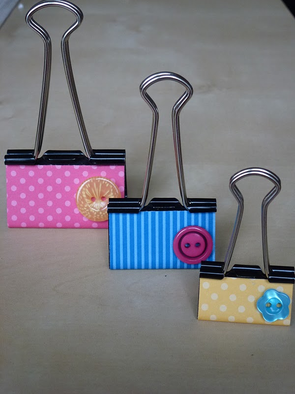 Crafty ThINKer Binder Clip Photo/Card Holders!