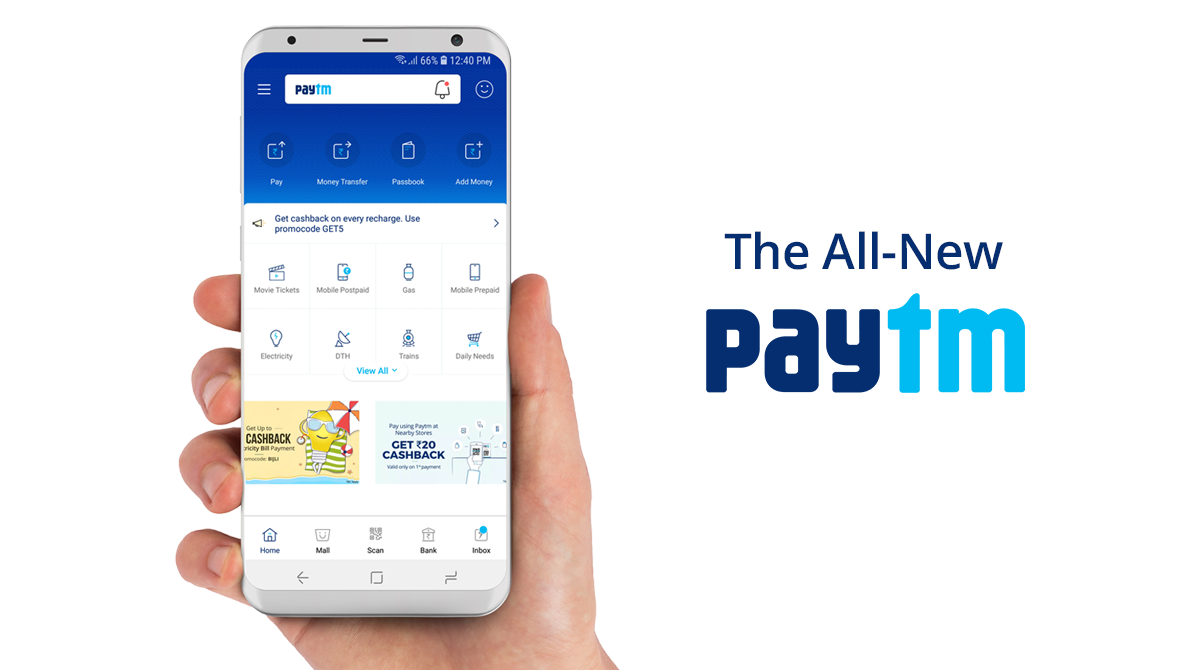 Here Experience the AllNew Paytm App!