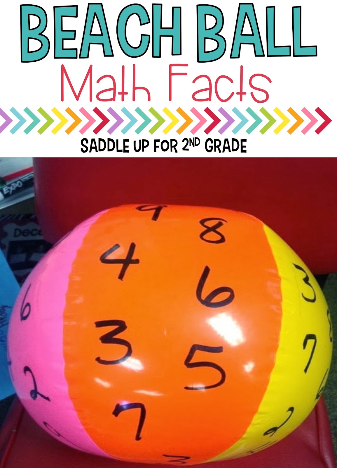 Beach Ball Math Saddle up for Second Grade