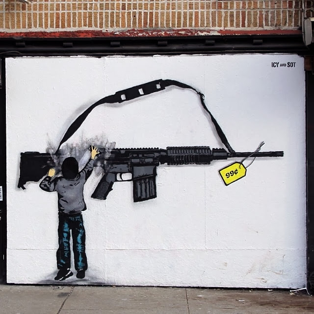 New Stencil Piece By Iranian Duo Icy & Sot In The Lower East Side Of New York City. 2