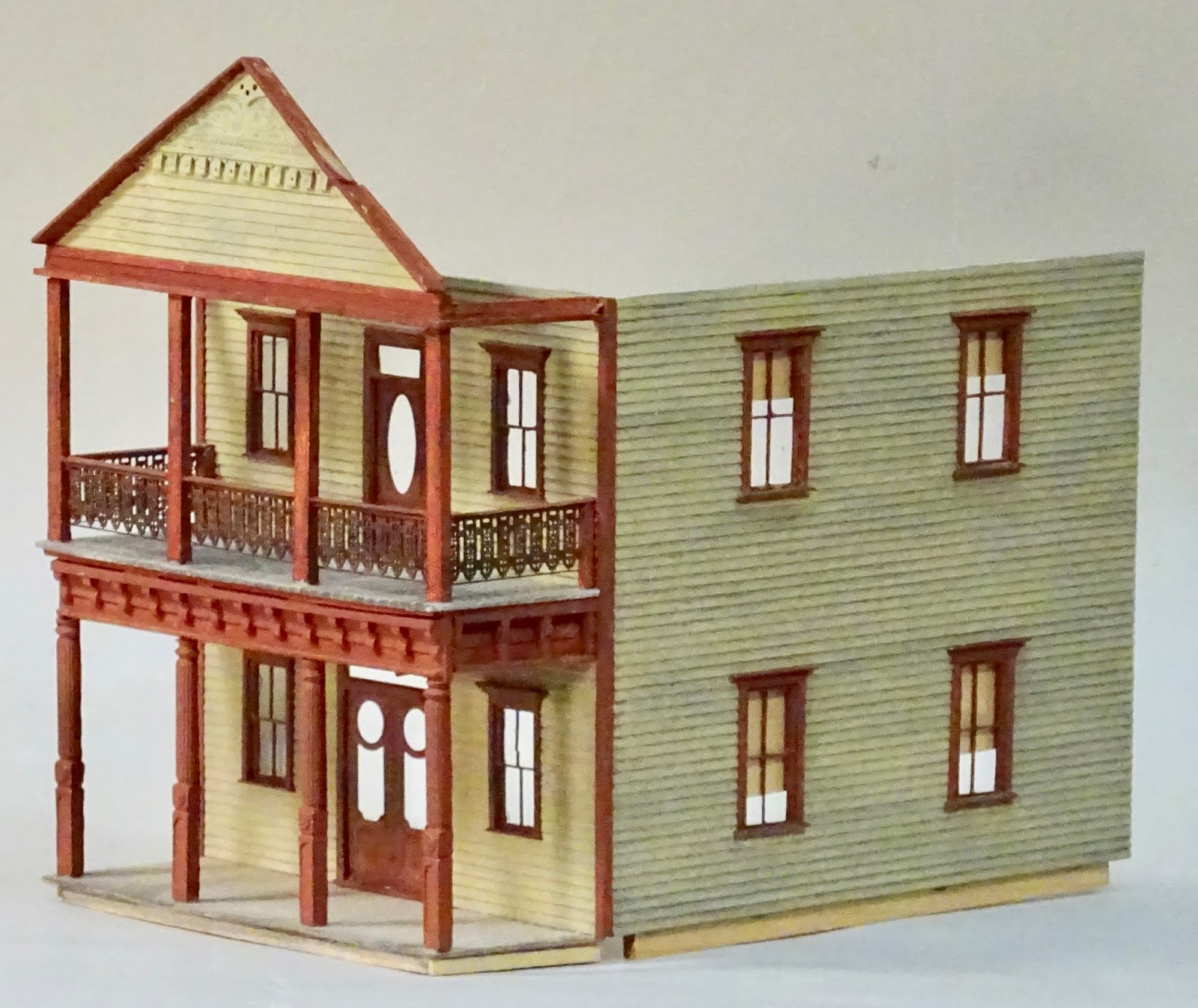 Model Railroad Minutiae Victorian house model progress