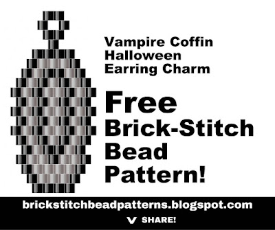 Free brick stitch bead pattern printable download.