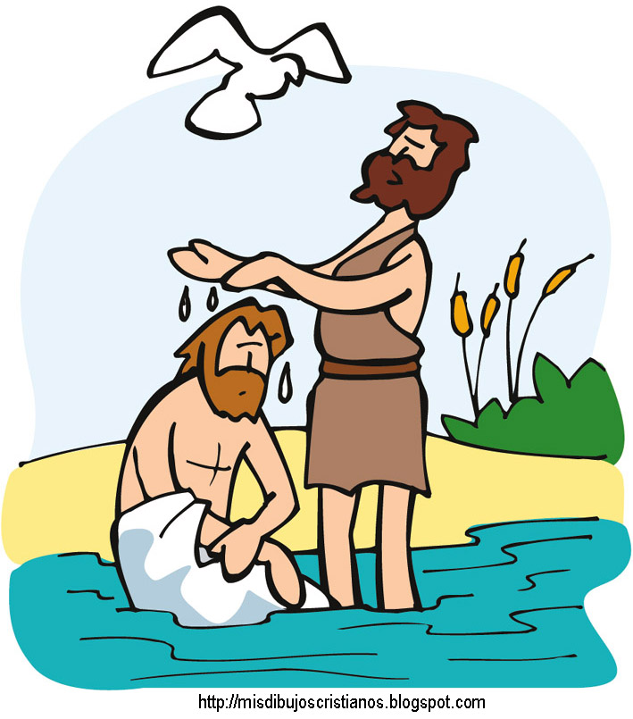 Mis Dibujos Cristianos: Bautizo de Jesus / Baptism of Jesus