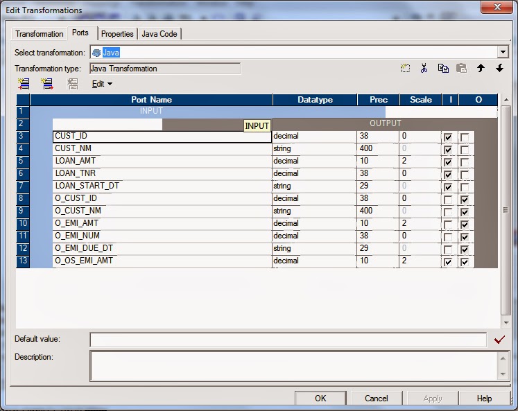 Informatica - Java Transformation ~ Tech Volcano
