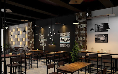 Desain Interior Cafe Minimalis Sederhana