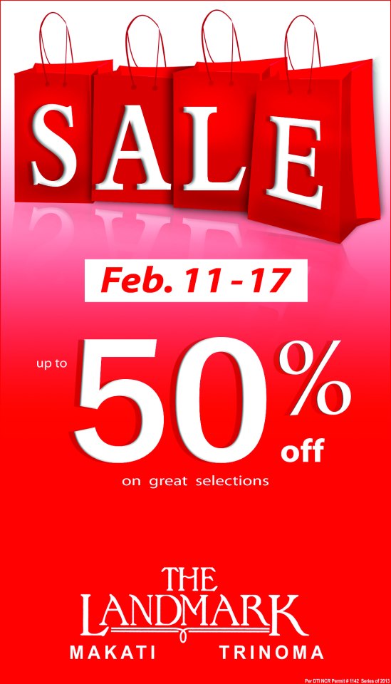 Manila Shopper Landmark SALE Feb 2013