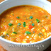 Sopa picante de verduras y maíz (con mole poblano)
