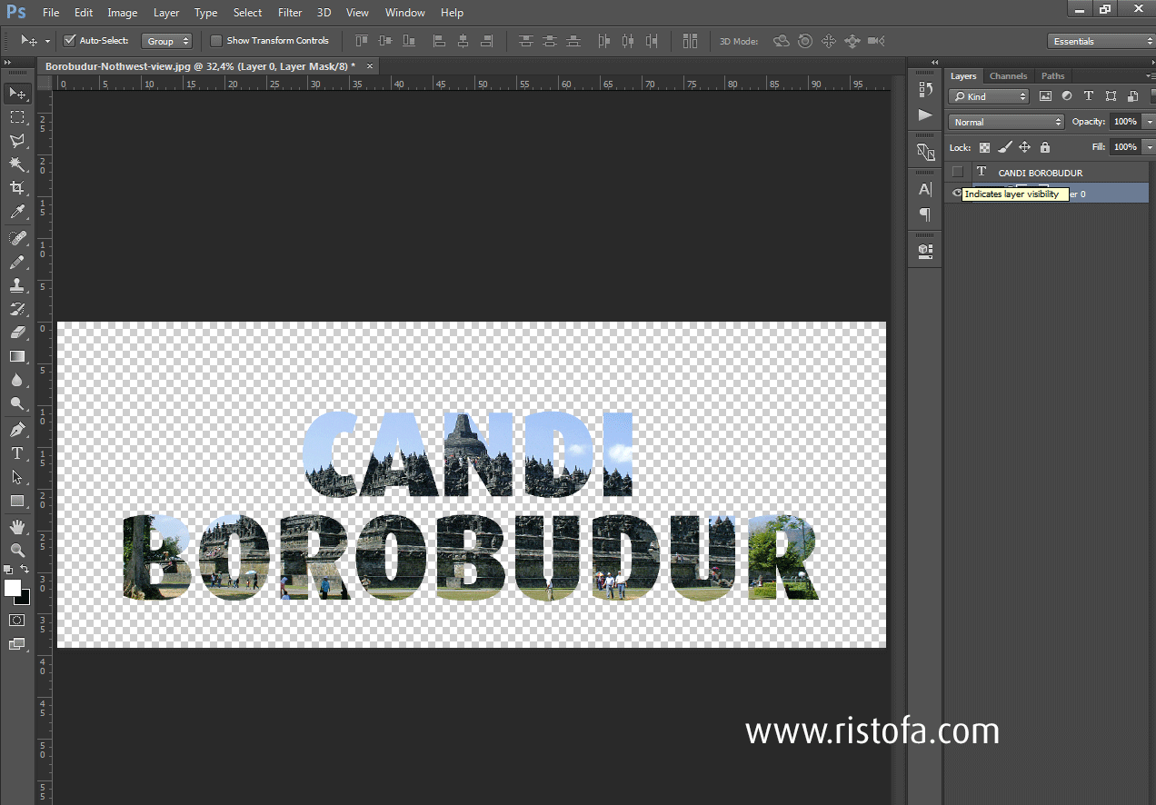 Tutorial Cara Membuat Gambar Berbentuk Tulisan Di Belajar