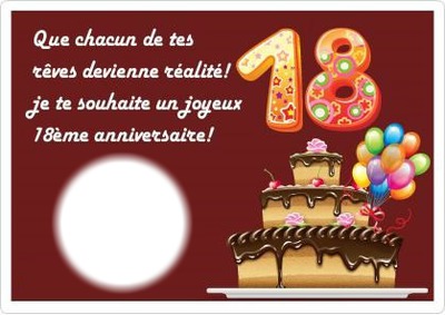 Joyeux anniversaire 18 ans image Joyeux anniversaire 18 ans image