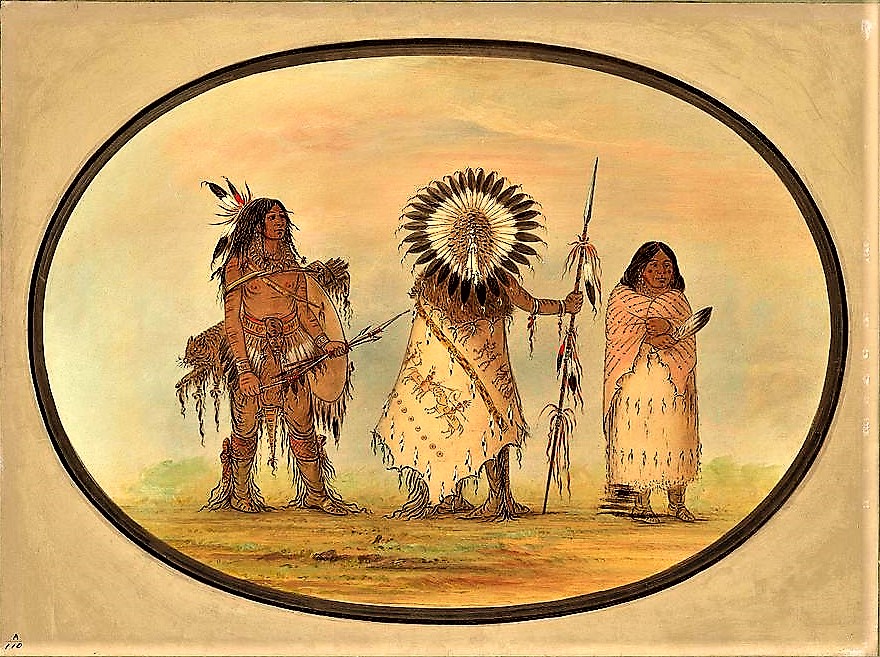 Native Americans George Catlin 1796 1872 Crow Chief His Wife