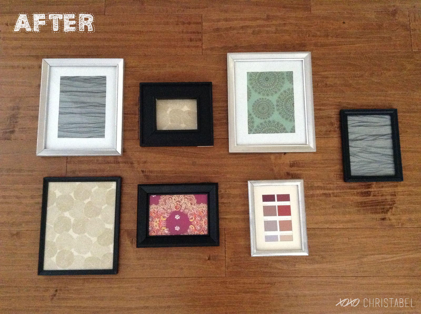 XOXO Christabel DIY Spray Painted Frames