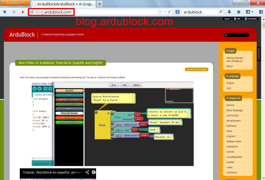 安裝arduino和ardublock